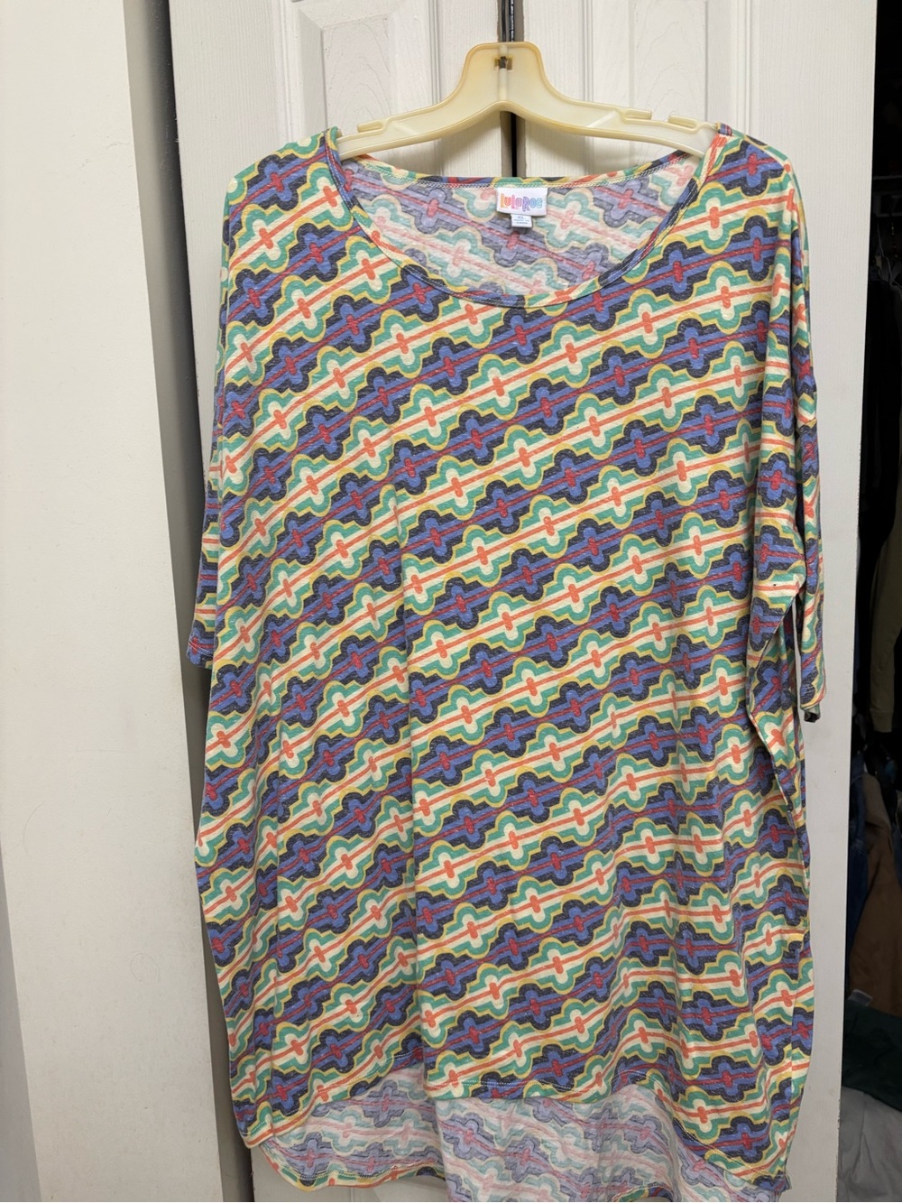 LuLaRoe Irma Multicolor Geometric Tunic